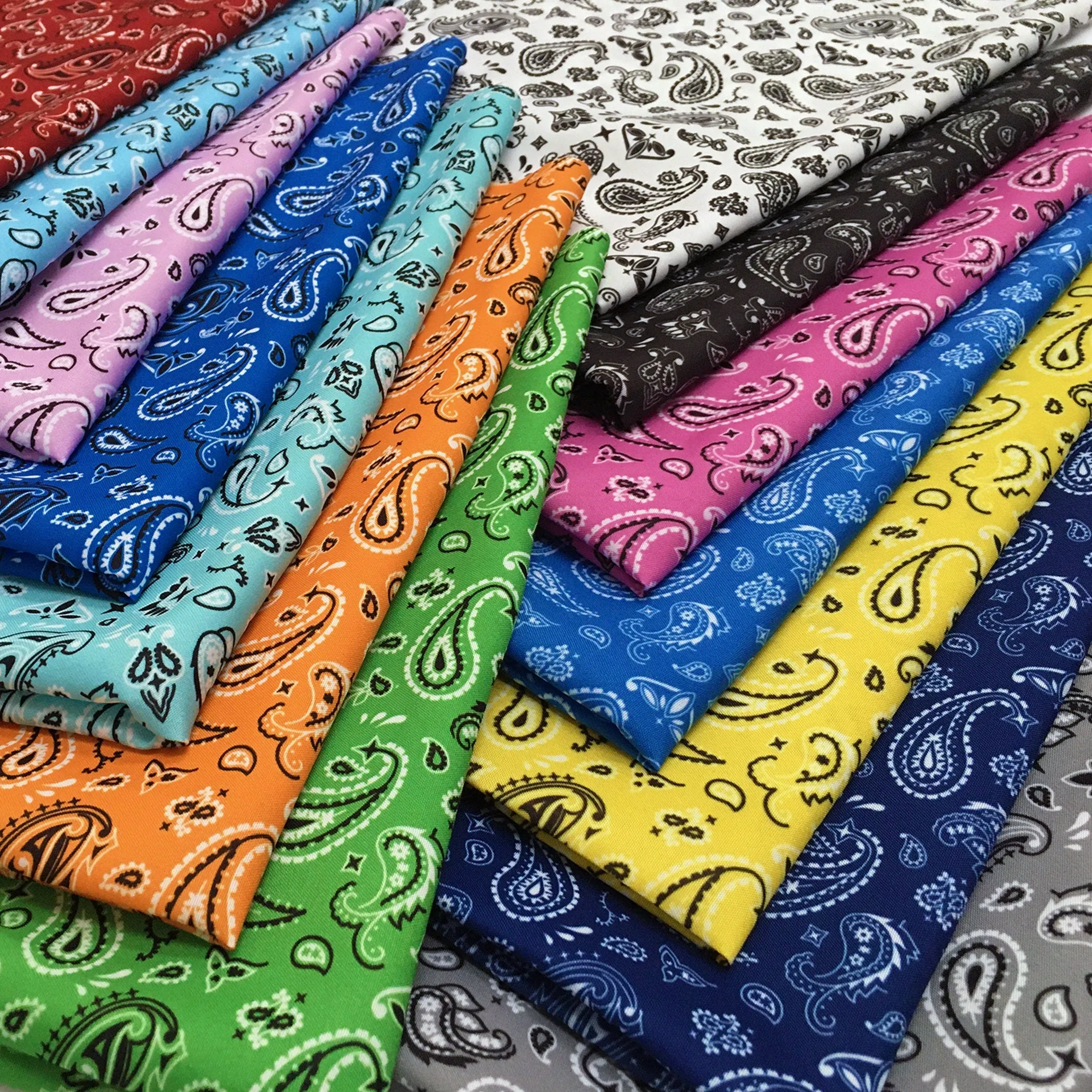 Hot Pink Bandana Paisley Fabric By the Yard, Fuchsia Western Boho Cowgirl Pattern, Womens Headband Summer Fashion Accessory, Headscarf Yoga