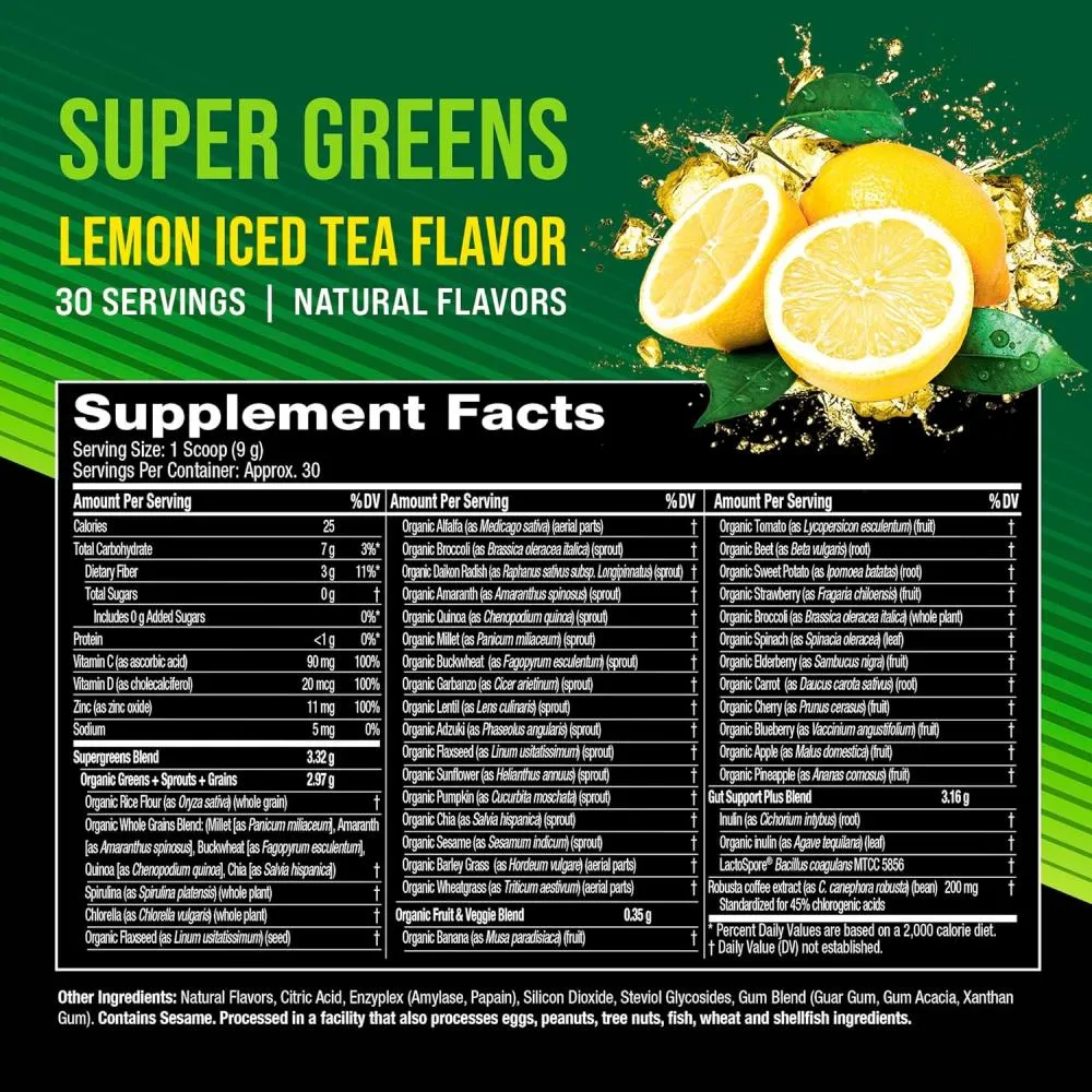 HYDROXYCUT ESSENTIALS SUPER GREENS 30 SERVES
