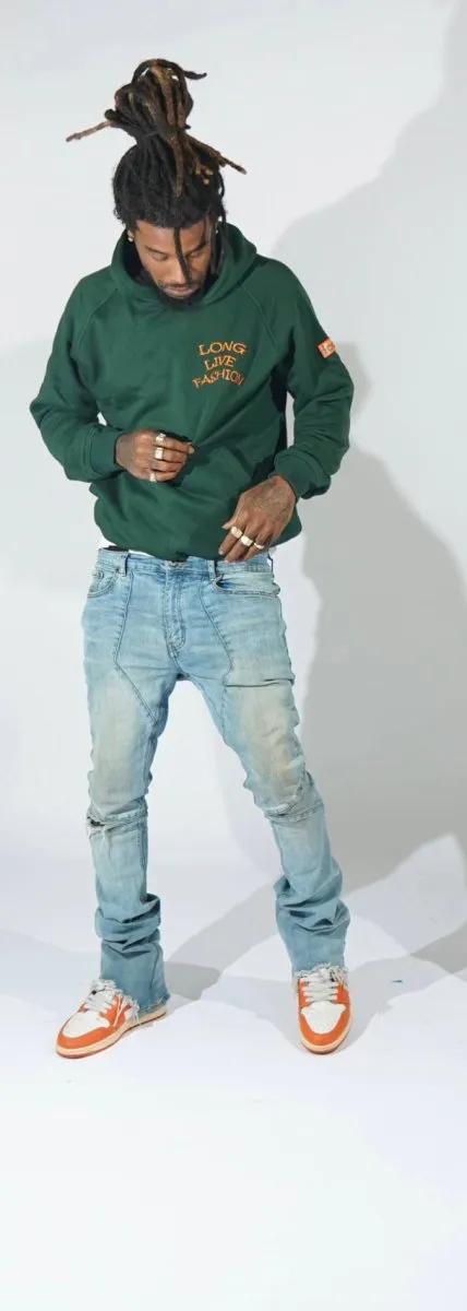 ICON Green Long Live Fashion Hoodies