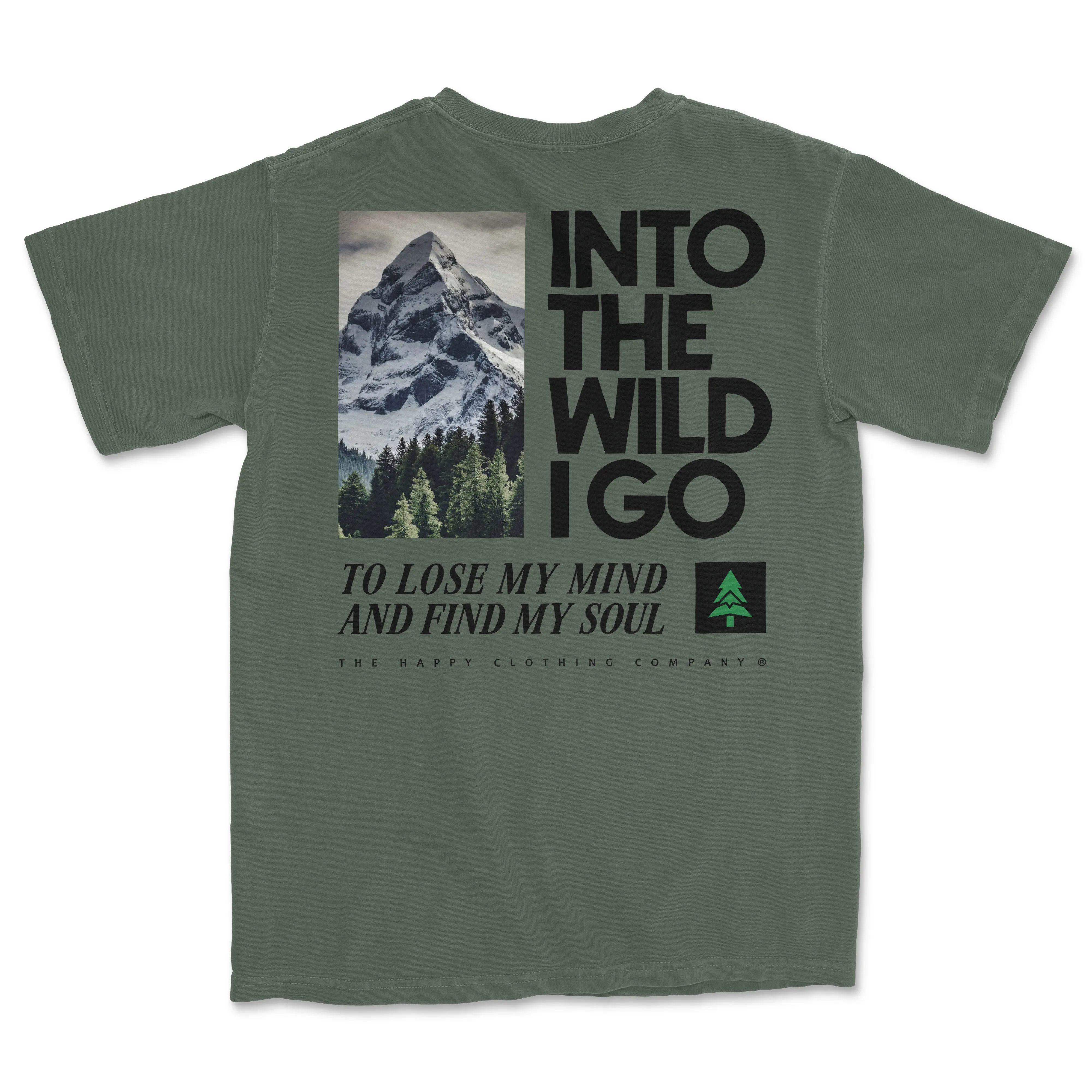 Into The Wild Peaks & Pines Edition Pigment-Dyed Pocket Tee