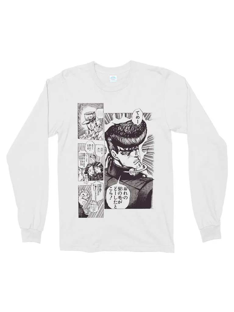 j0j0 manga sketch cotton long sleeve t