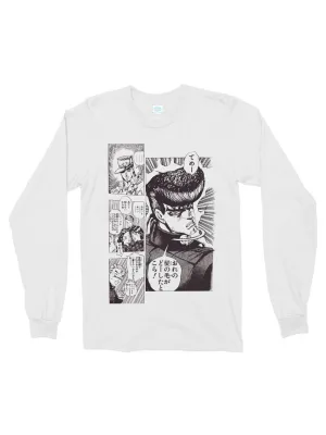 j0j0 manga sketch cotton long sleeve t