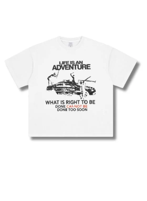 Jaden - Comfortable Oversized Adventure Graphic T-shirt