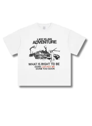 Jaden - Comfortable Oversized Adventure Graphic T-shirt