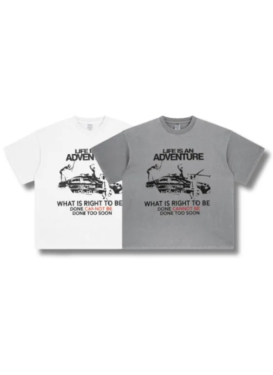 Jaden - Comfortable Oversized Adventure Graphic T-shirt