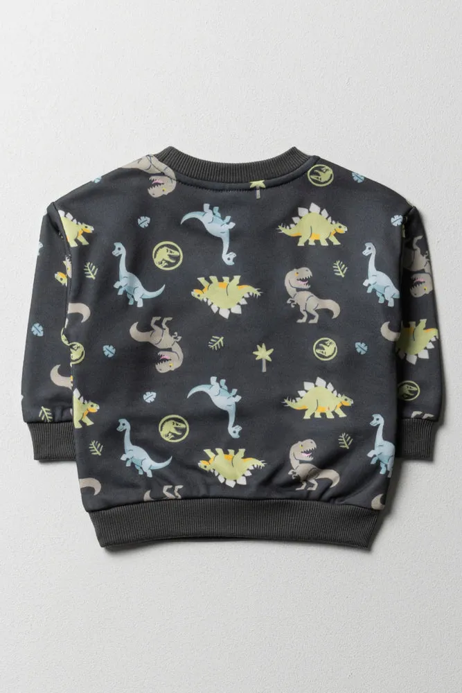 Jurassic World Crew Neck Tracktop Dark Grey