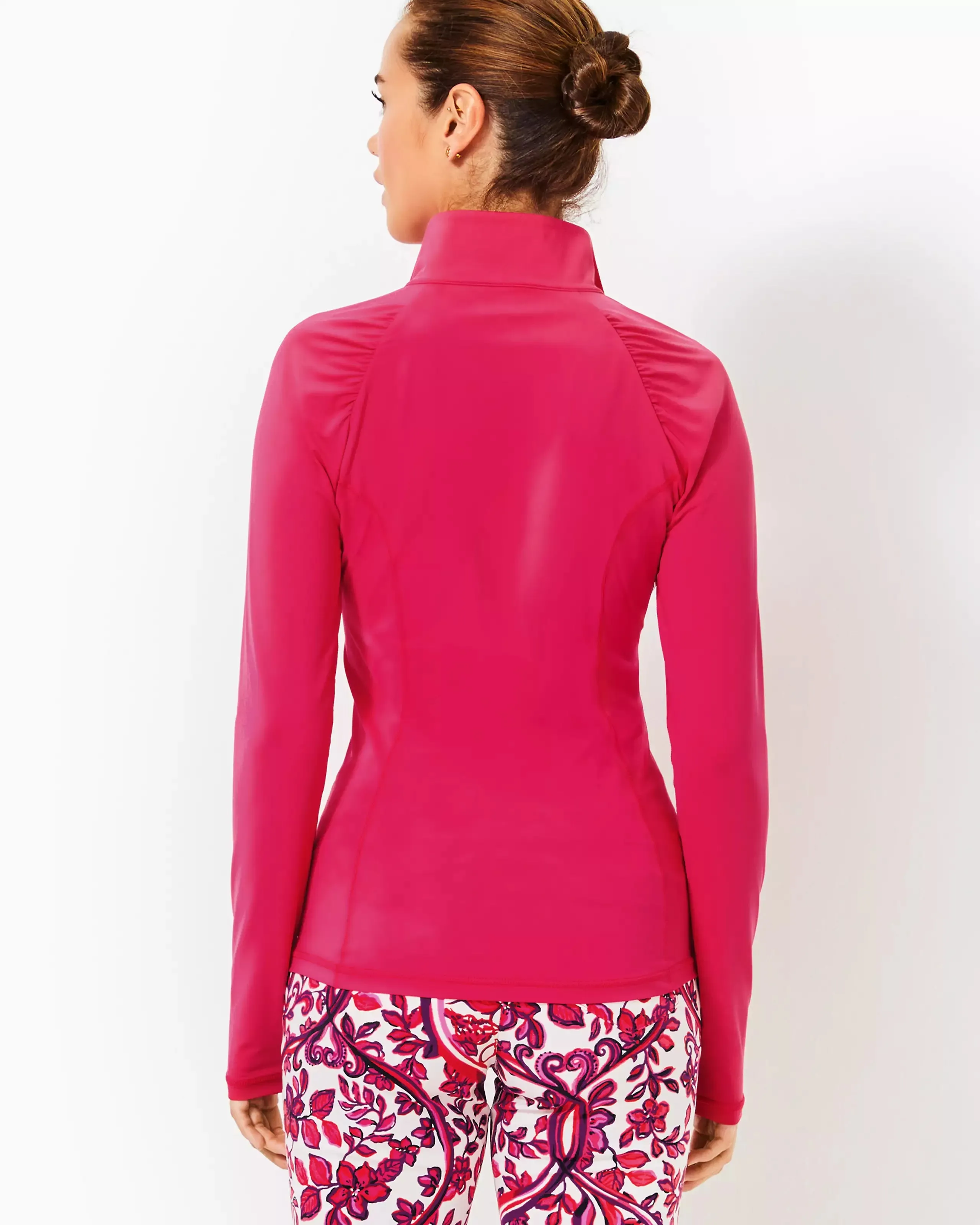 Justine Half-Zip (Raspberry Rogue)