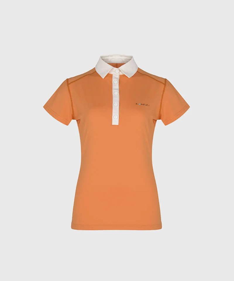 KANDINI EdgeLine Short Sleeve Polo - Orange