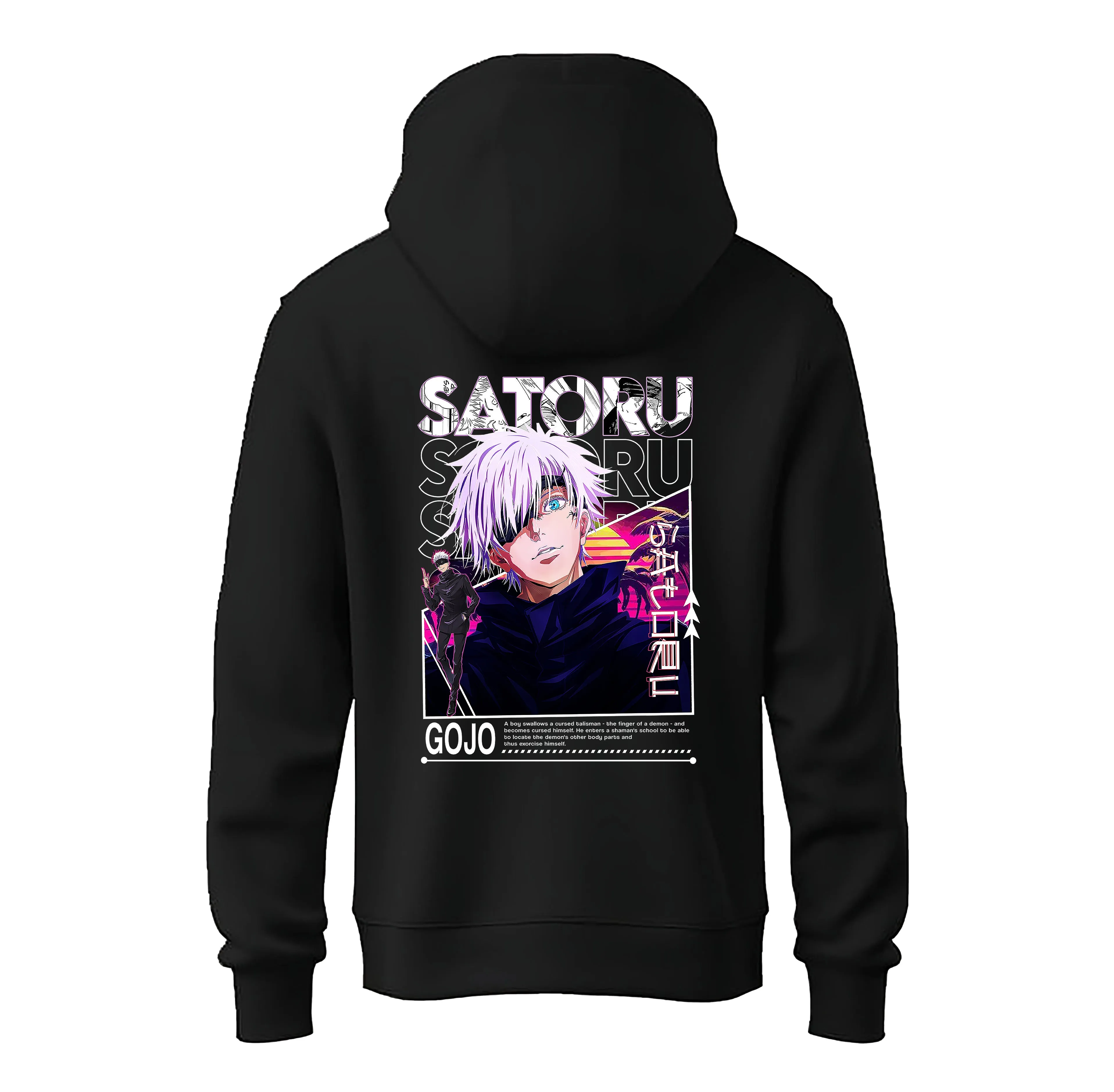 Kart Black Satoru Gojo’s Infinity Eyes Hoodies | Saturo One Eye