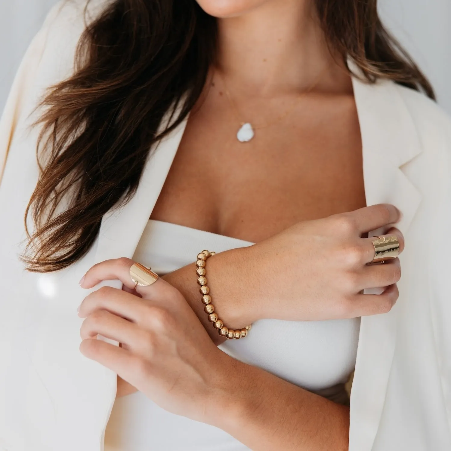 Khara Ball Beaded Stretch Bracelet