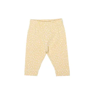 KITE GOTS certified organic cotton yellow speckled bear leggings