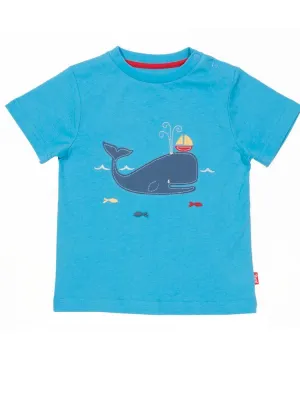 KITE Organic - Whale of a Time Blue T-Shirt