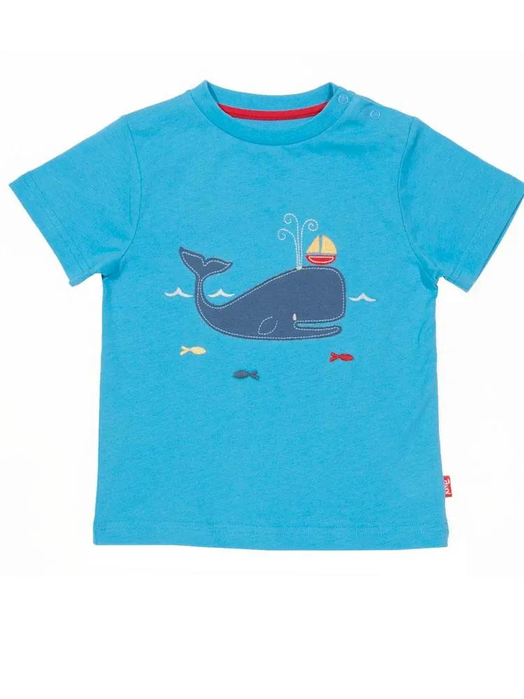 KITE Organic - Whale of a Time Blue T-Shirt