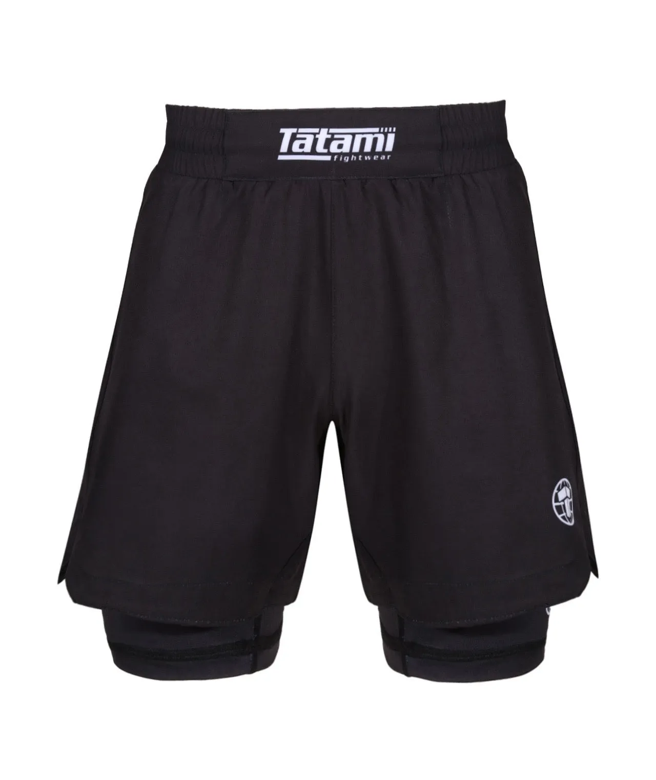 Ladies Dual Layer Grappling Shorts - Black