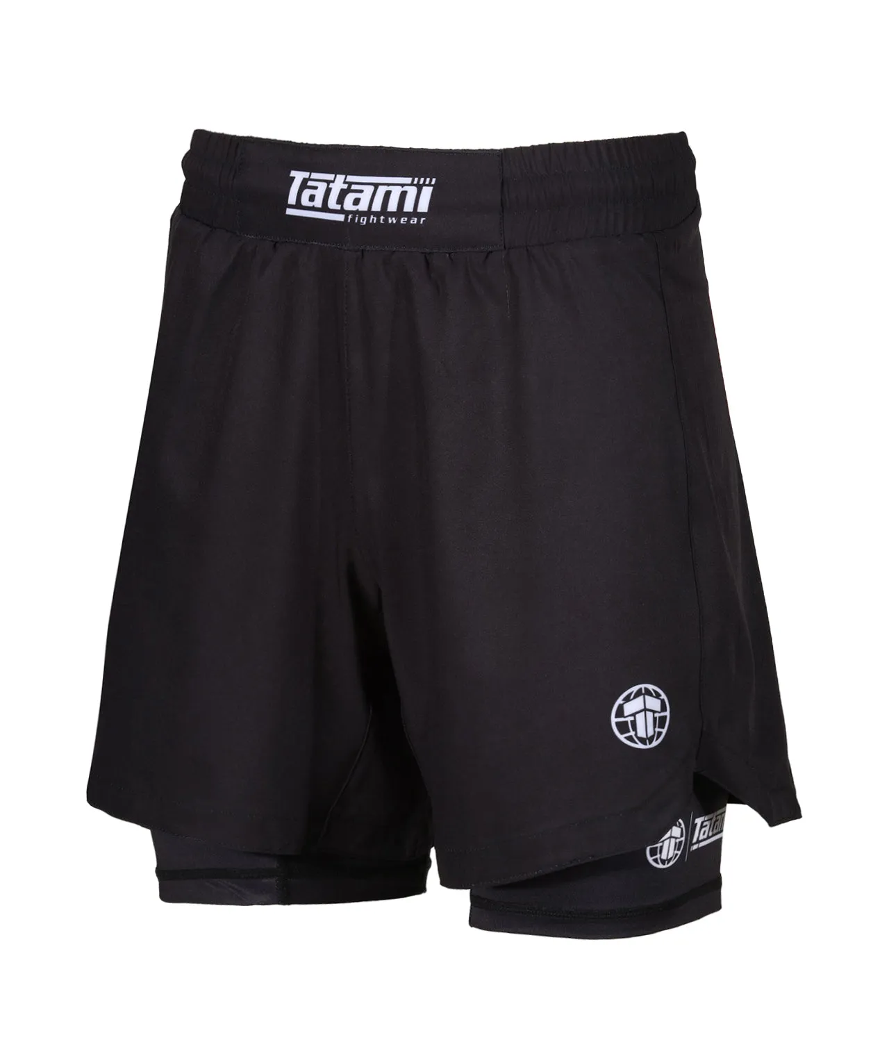 Ladies Dual Layer Grappling Shorts - Black
