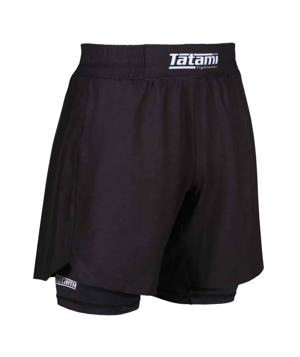 Ladies Dual Layer Grappling Shorts - Black