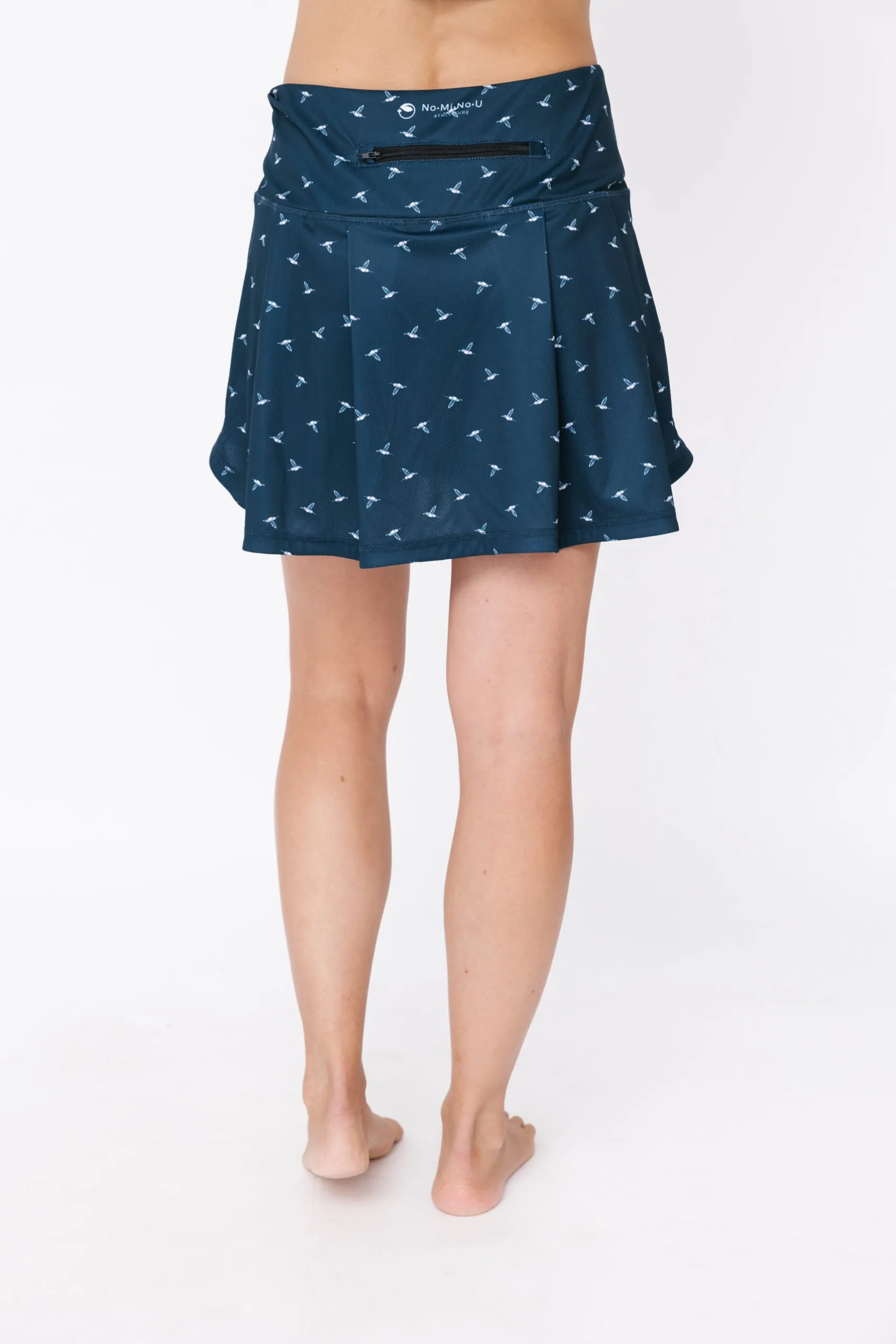 Ladies Lightweight Skort - Hummingbird Ditsy Onyx/White