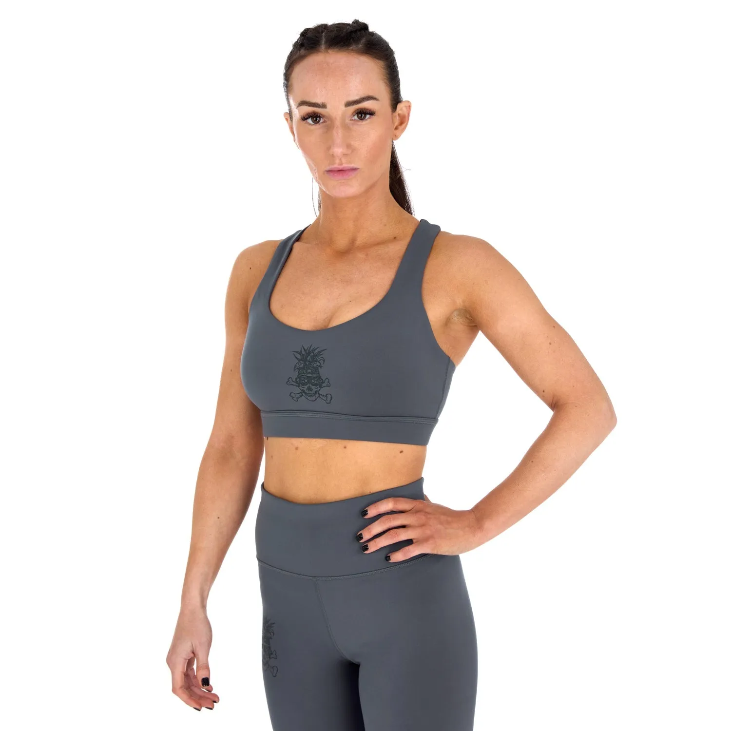 Ladies REORG Pineapple Sports Bra - Grey