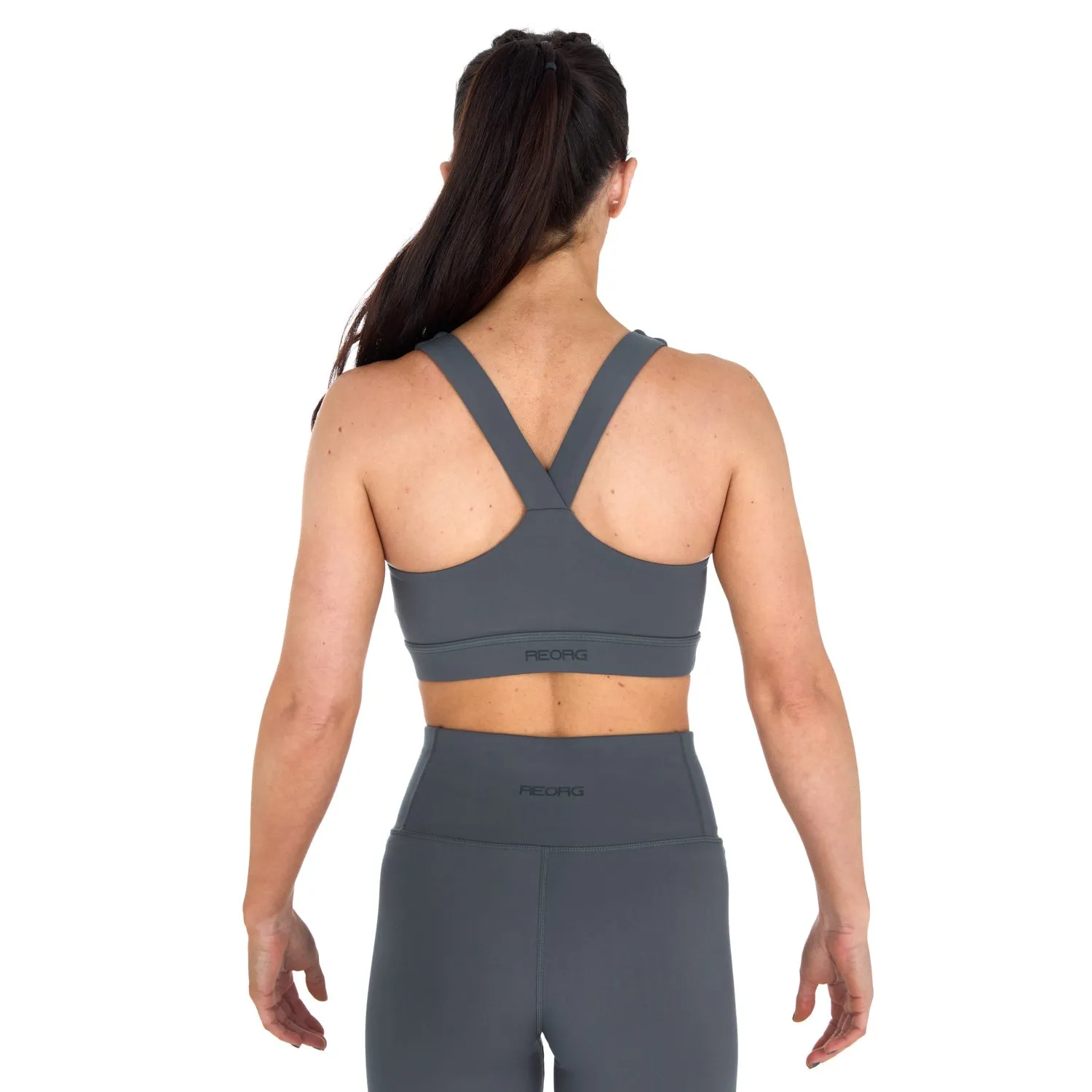 Ladies REORG Pineapple Sports Bra - Grey
