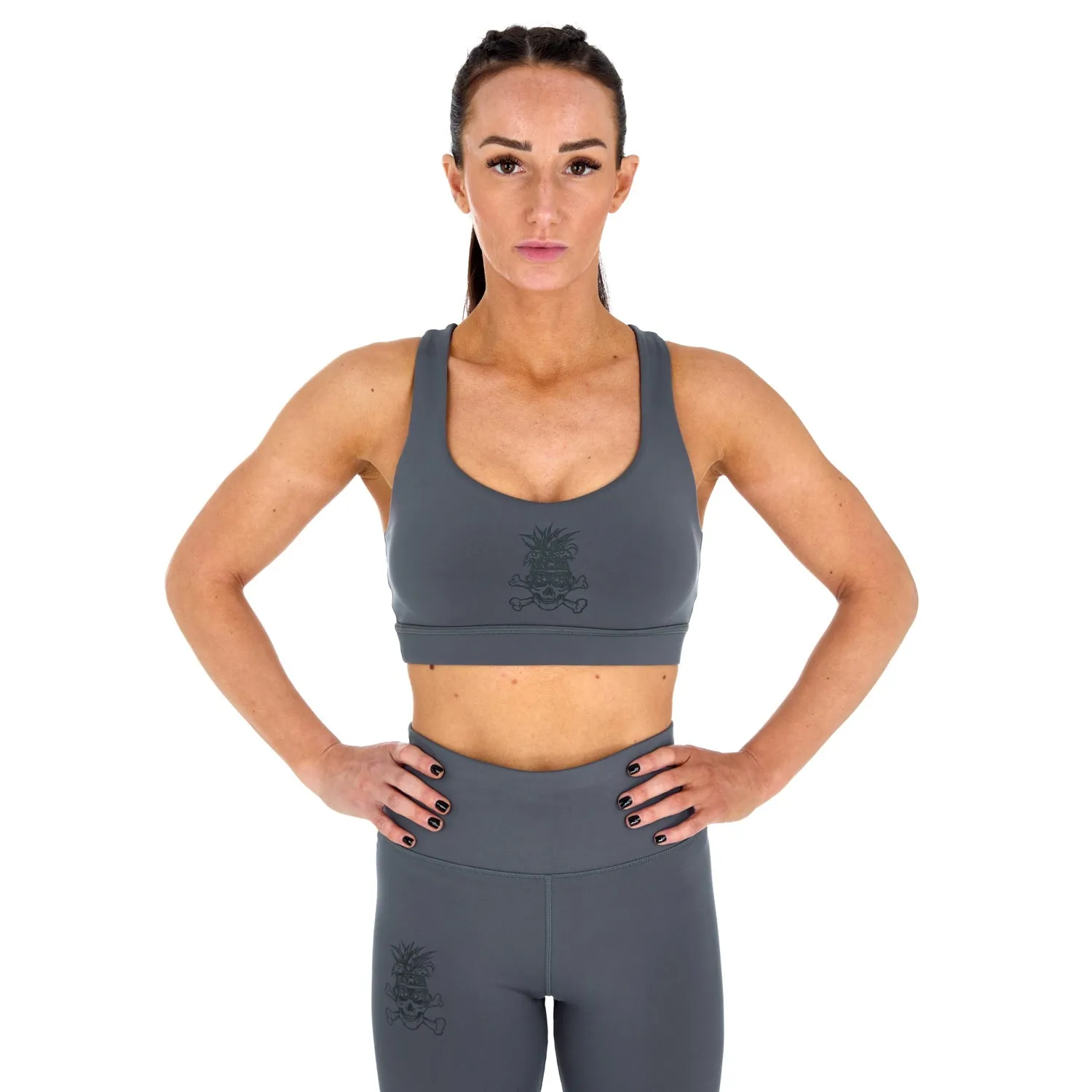 Ladies REORG Pineapple Sports Bra - Grey