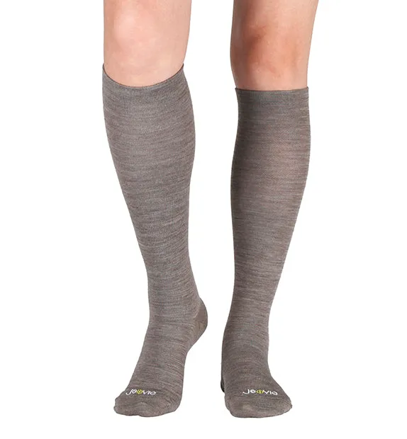 Lightweight Merino Wool Everyday Compression Socks (15-20mmHg) - Solids - 6 Pack