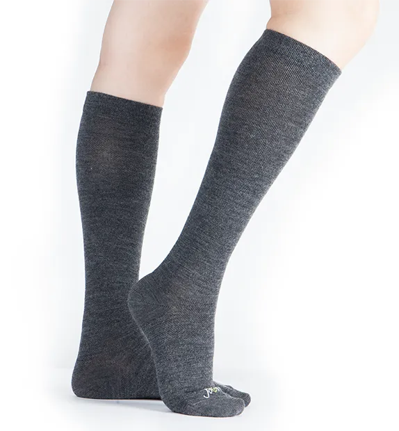 Lightweight Merino Wool Everyday Compression Socks (15-20mmHg) - Solids - 6 Pack