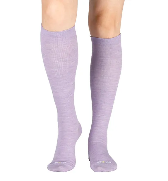 Lightweight Merino Wool Everyday Compression Socks (15-20mmHg) - Solids - 6 Pack
