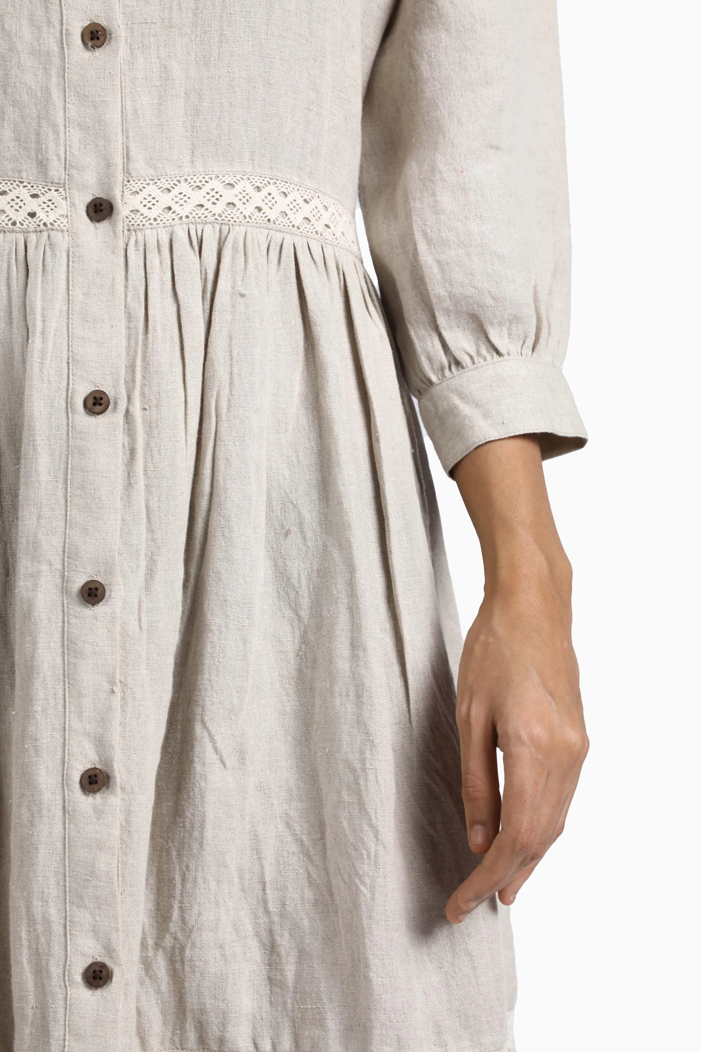 Linen Ariel Maxi Dress-Misty Lilac