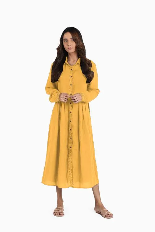 Linen Skylah Maxi Dress-Petal Pink