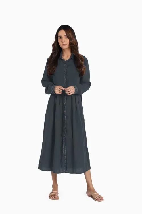 Linen Skylah Maxi Dress-Petal Pink