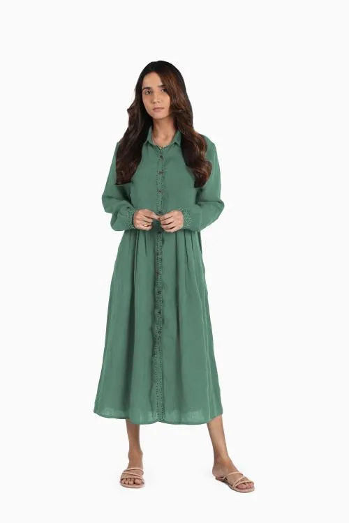 Linen Skylah Maxi Dress-Petal Pink