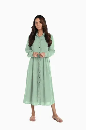 Linen Skylah Maxi Dress-Sage Green
