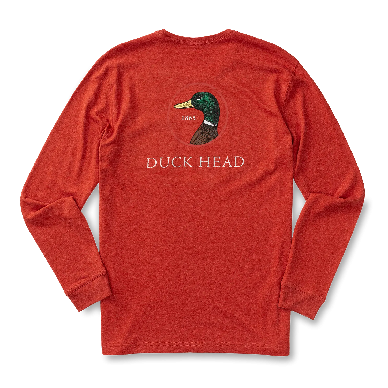 Logo Long Sleeve T-Shirt - Red Ochre Heather