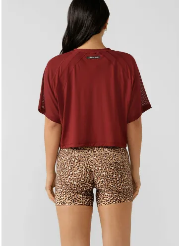 Lorna Jane Airtime Active Mesh Tee - Sepia