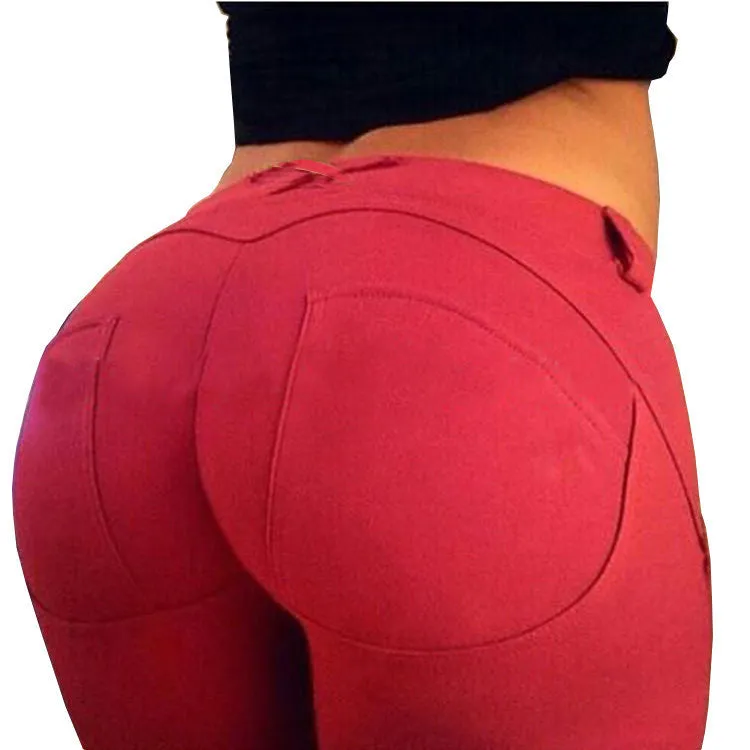 Low Waist High Elastic Leggings Women Hip Push Up Pants Legging For Fitness Jegging Gothic Leggins Autumn winter LG297