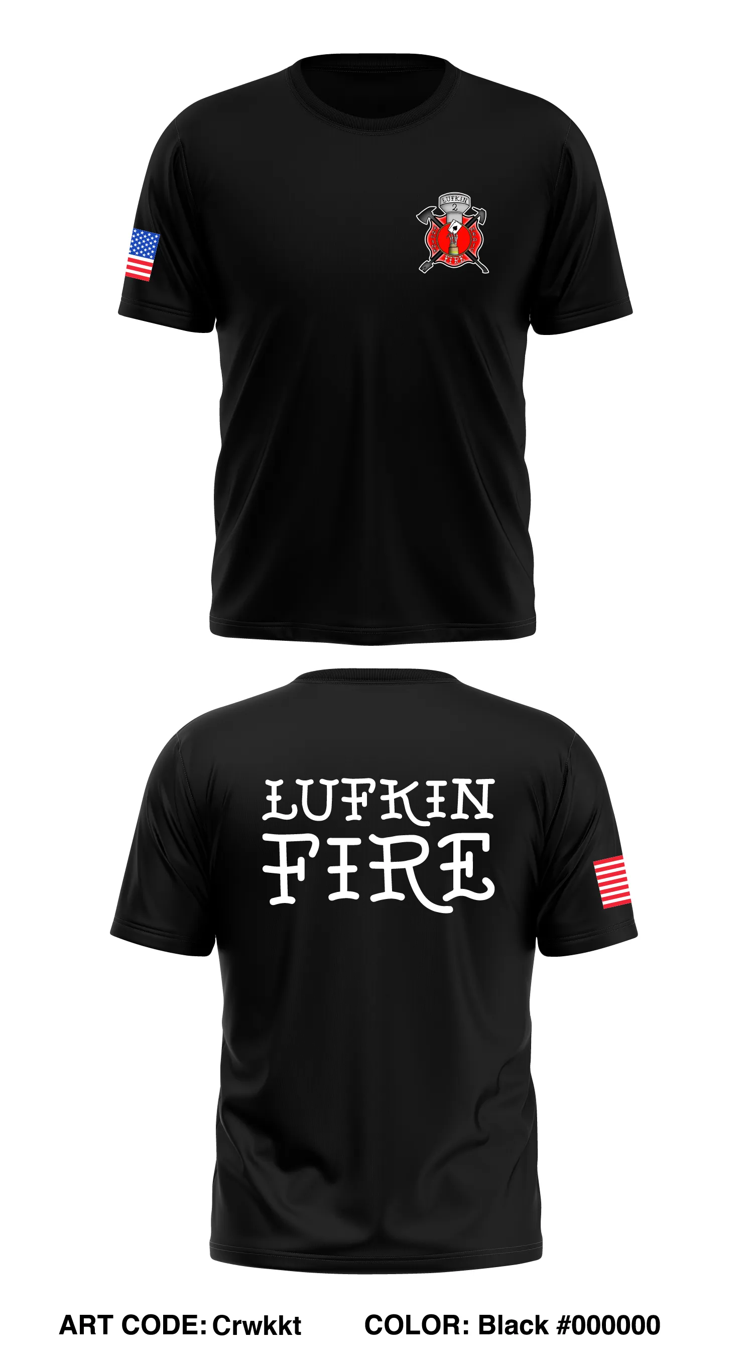 Lufkin Fire Station 2 Store 1 Core Men's SS Performance Tee - Crwkkt