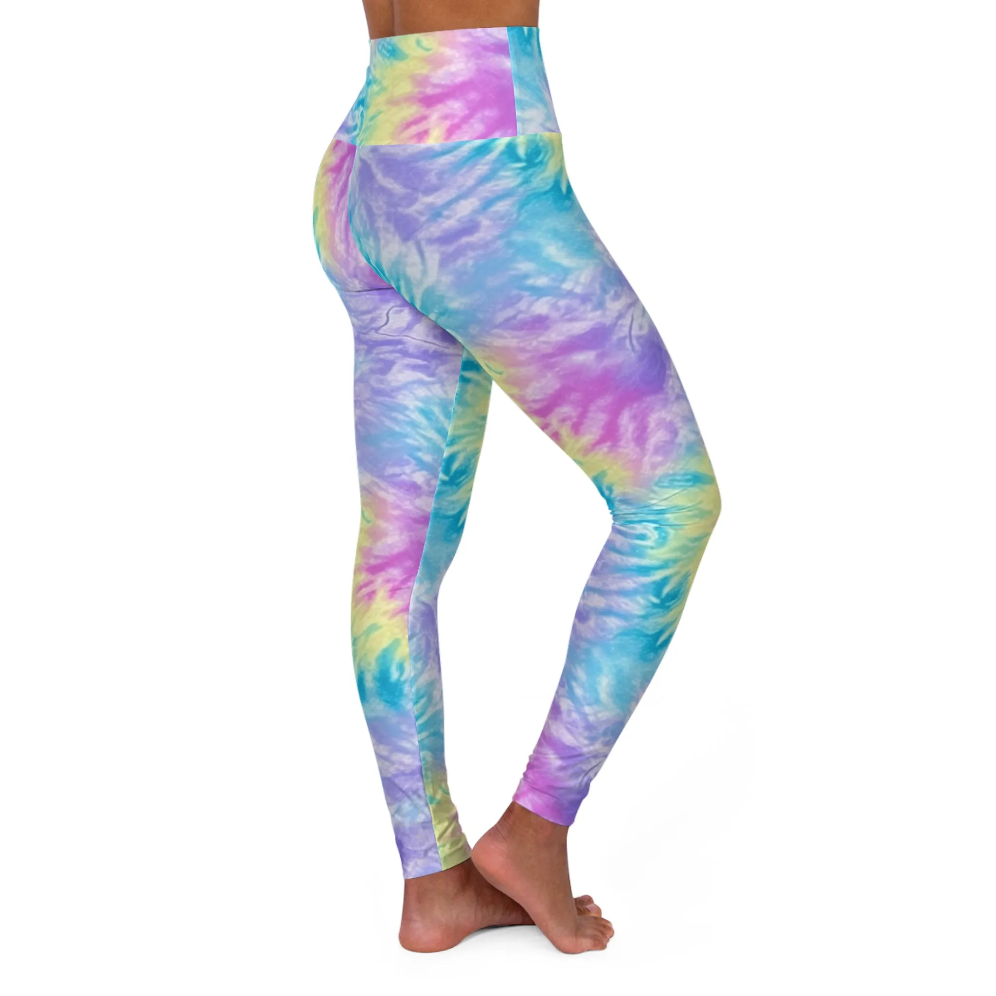 Luminous Lagoon High Waisted Yoga Leggings for Active Lifestyle
