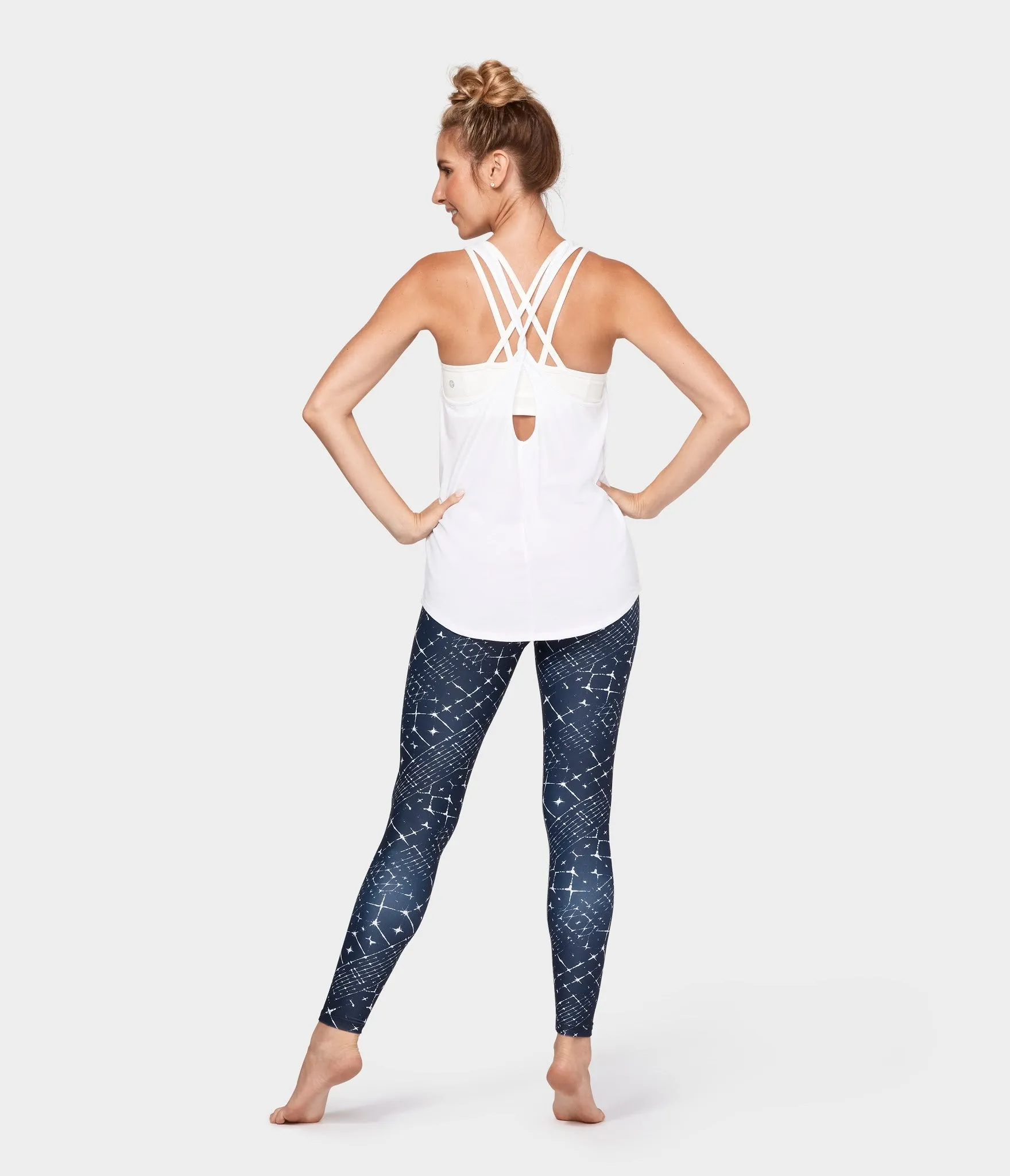 Manduka Apparel - Women's Star Gaze Legging - Blue Multi