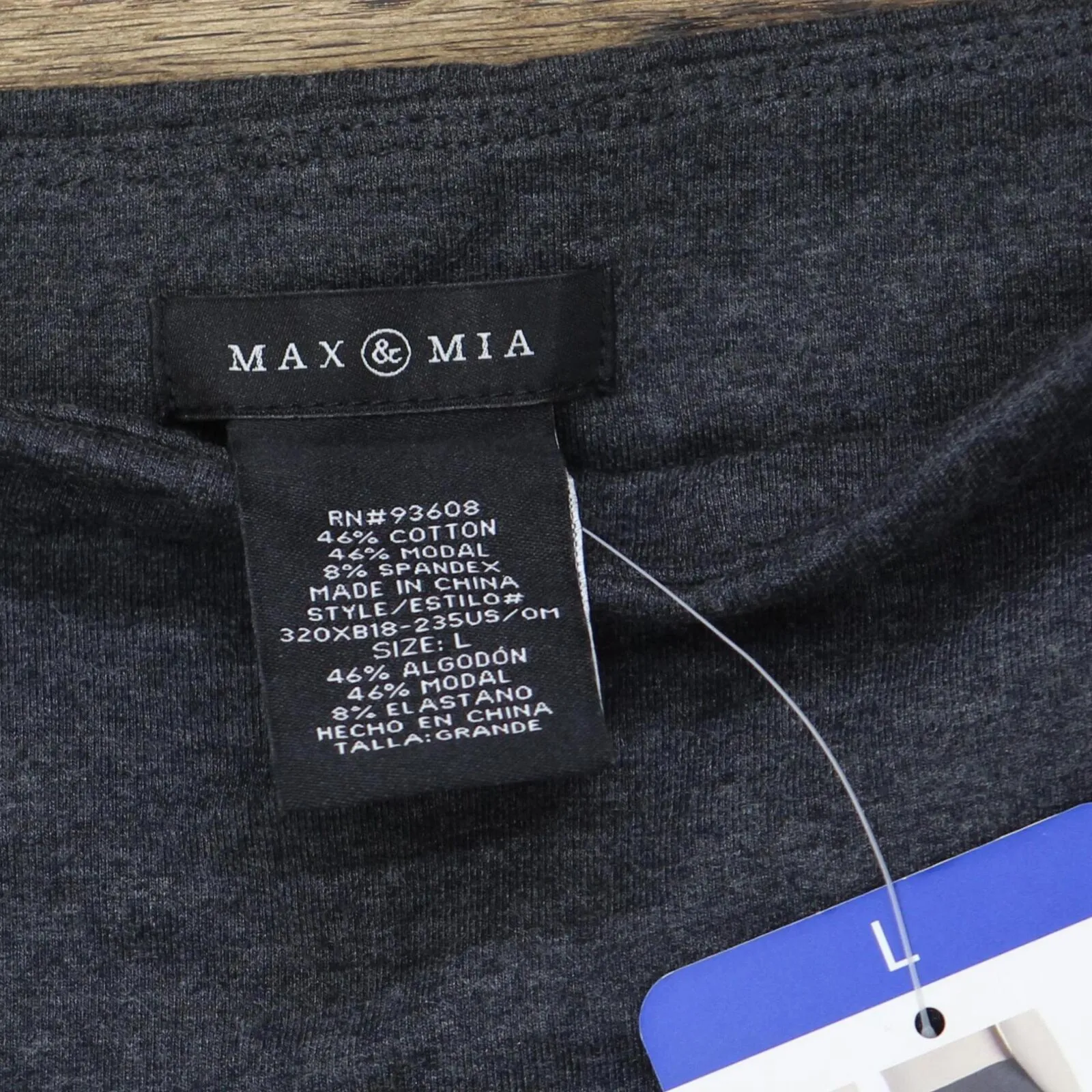 Max & Mia Womens High Waist French Terry Leggings 1404788