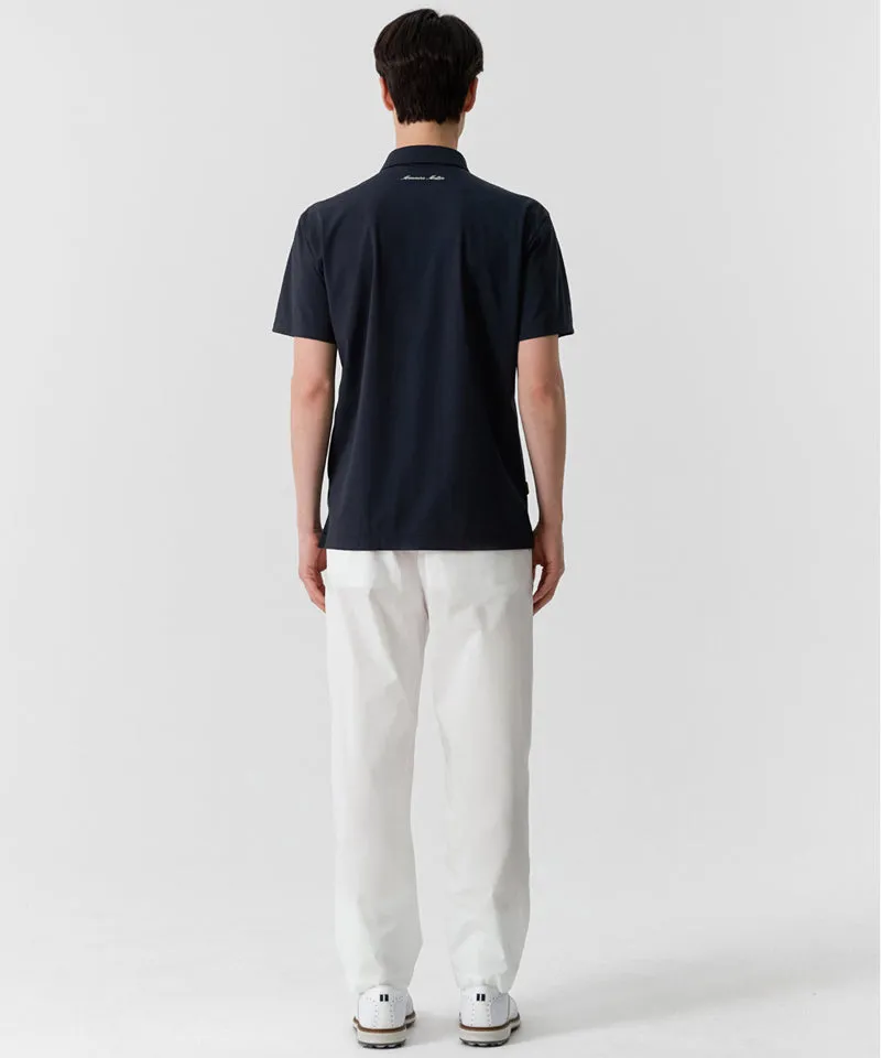 MCC Air Through Full Open Polo Shirt -  Dark Navy