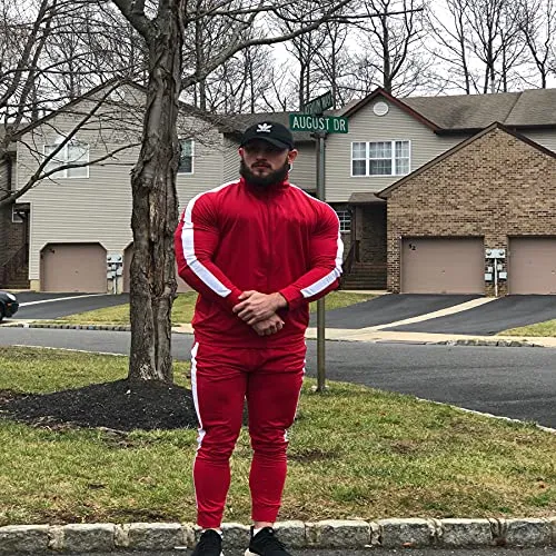 Men's Active Tracksuits with Zip Pockets