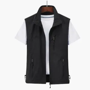 Men's Sleeveless Outdoor Vest - Lightweight Windproof Gilet