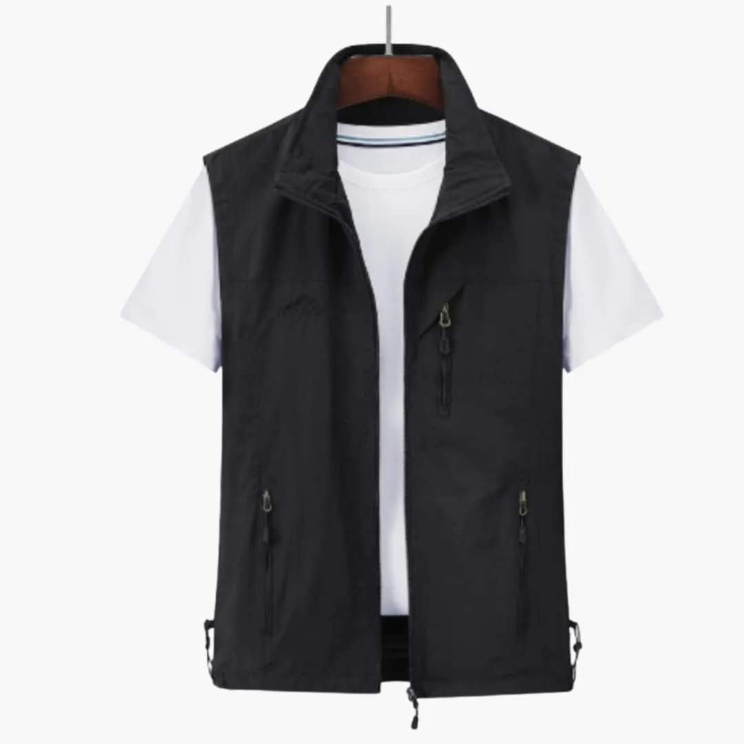 Men's Sleeveless Outdoor Vest - Lightweight Windproof Gilet