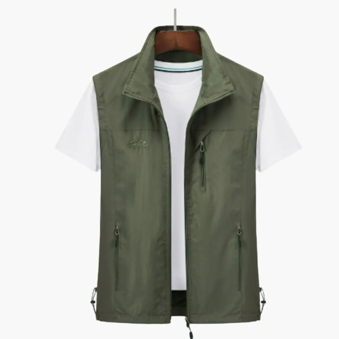 Men's Sleeveless Outdoor Vest - Lightweight Windproof Gilet