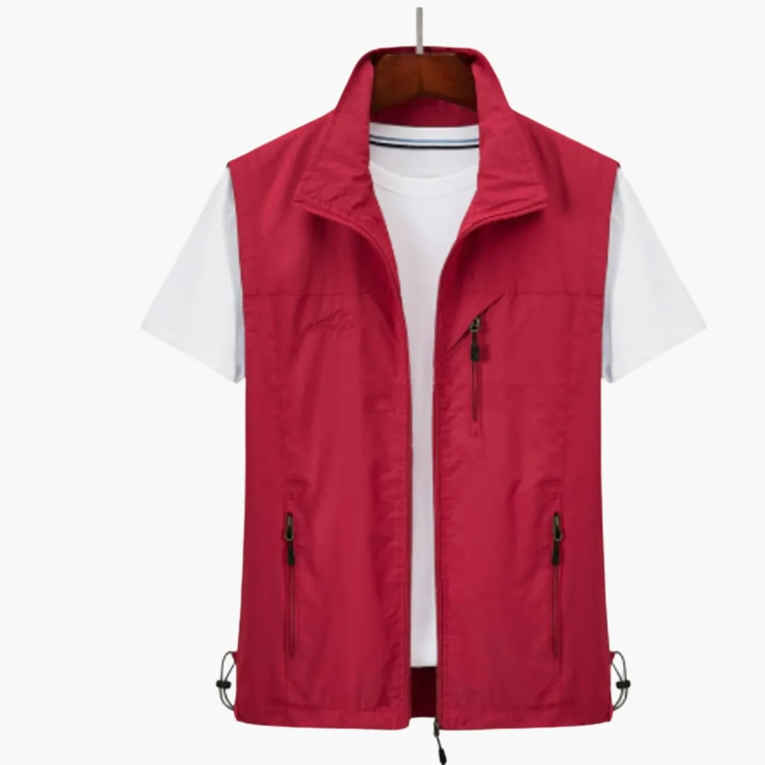 Men's Sleeveless Outdoor Vest - Lightweight Windproof Gilet