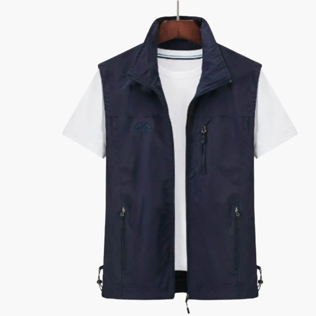 Men's Sleeveless Outdoor Vest - Lightweight Windproof Gilet
