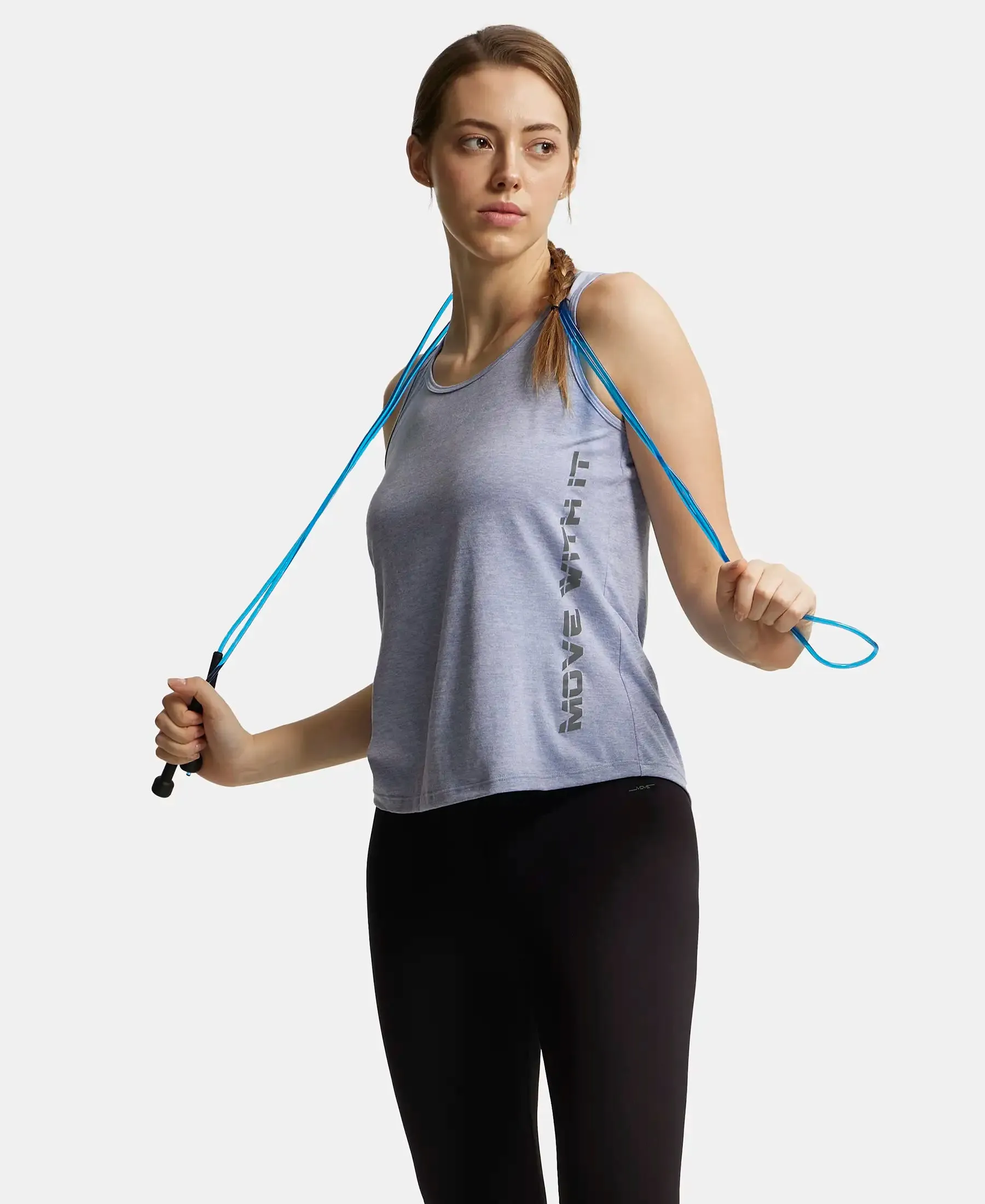 Microfiber Fabric Graphic Printed Tank Top With Breathable Mesh - Even Tide