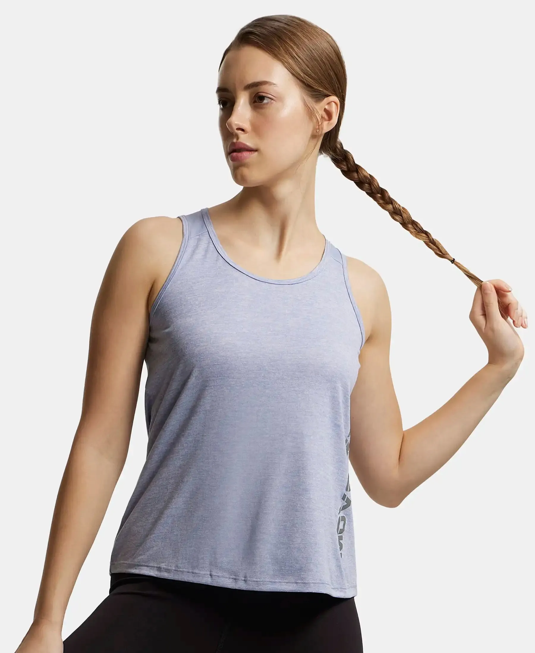 Microfiber Fabric Graphic Printed Tank Top With Breathable Mesh - Even Tide