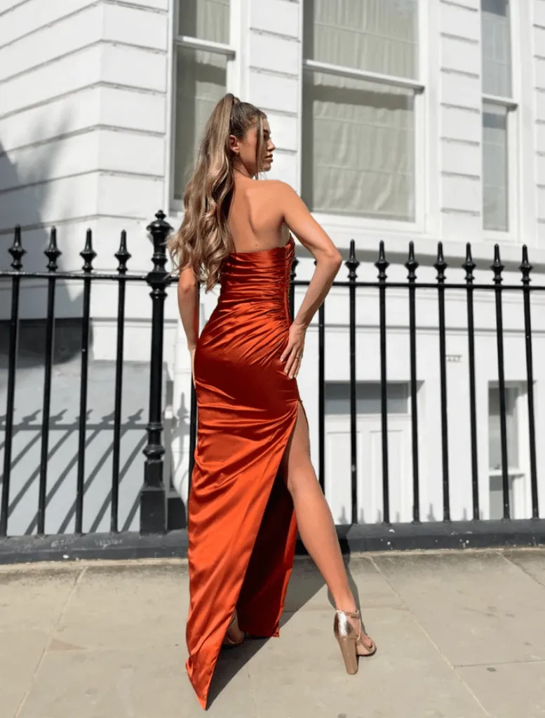 Monica Dress JP141 - Rust