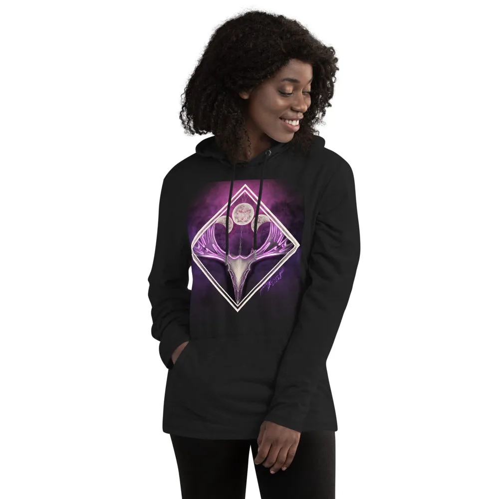 Moon Phase Deer Unisex Lightweight Hoodie